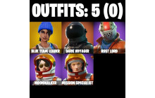 UNIQUE - Blue Team Leader , Take The L  [5 Skins, 2 Axes, 8 Emotes, 7 Gliders and MORE!]