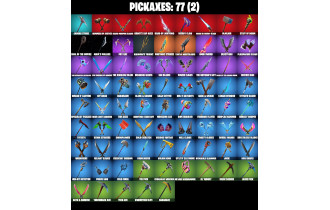 UNIQUE -  Lara Croft, Travis Scott  [64 Skins, 450 Vbucks, 77 Axes, 54 Emotes,  67 Gliders and MORE!]
