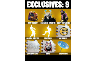 UNIQUE - Ragnarok (Stage 6) ,  Take The L  [24 Skins, 150 Vbucks, 15 Axes, 22 Emotes, 17 Gliders and MORE!]