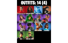 UNIQUE - Snowflake, Polar Peely [14 Skins, 21 Axes, 22 Emotes, 25 Gliders and MORE!]