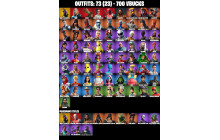 UNIQUE - Hot Marat ,  Take The Elf  [73 Skins, 700 Vbucks, 56 Axes, 52 Emotes, 58 Gliders and MORE!]