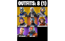 UNIQUE - Blue Squire , Take The L  [8 Skins, 4 Axes, 5 Emotes, 5 Gliders and MORE!]