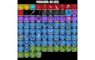 UNIQUE - Clutch, Merry Minty Pickaxe [129 Skins, 5700 Vbucks, 84 Axes, 75 Emotes, 62 Gliders and MORE!]
