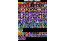 UNIQUE - Rage, Diamond Jack  [112 Skins, 50 Vbucks, 106 Axes, 88 Emotes, 90 Gliders and MORE!]