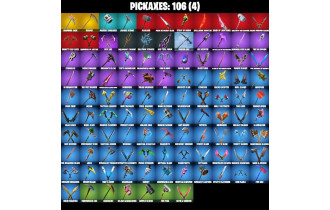 UNIQUE - Rage, Diamond Jack  [112 Skins, 50 Vbucks, 106 Axes, 88 Emotes, 90 Gliders and MORE!]