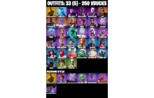 UNIQUE - Krisabelle, Polar Peely [33 Skins, 250 Vbucks, 52 Axes, 54 Emotes, 53 Gliders and MORE!]