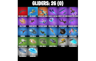 UNIQUE - Inferno Skeleton Balvin, Santa Dogg [19 Skins, 600 Vbucks, 23 Axes, 29 Emotes, 26 Gliders and MORE!]