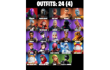 UNIQUE - Aura,  Erisa [24 Skins, 27 Axes, 23 Emotes, 37 Gliders and MORE!]