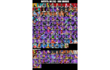 UNIQUE - Spidergwen (Stacy),  Emma Frost [98 Skins, 950 Vbucks, 123 Axes, 112 Emotes, 112 Gliders and MORE!]