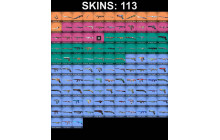UNIQUE - Gold 1 - 9x Knife Skins [21 Agents, 254 LVL, Rgx 11z Pro Blade and MORE!]