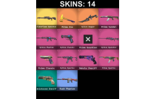 UNIQUE - Platinum 3 - 2x Knife Skins [5 Agents, 22 LVL, Elderflame Operator and MORE!]