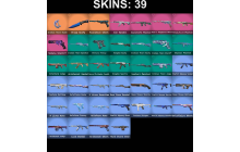 UNIQUE - Diamond 1 - 2x Knife Skins [10 Agents, 40 LVL, Ruination Ghost and MORE!]