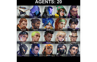UNIQUE - Silver 2 - 3x Knife Skins [20 Agents, 198 LVL, Champions 2023 Vandal and MORE!]