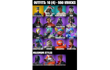 UNIQUE - Catwoman Comic Book , Harley Hitter  [16 Skins, 550 Vbucks, 31 Axes, 16 Emotes, 20 Gliders and MORE!]
