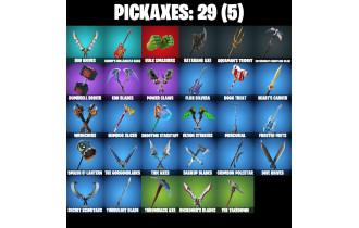 UNIQUE - Rebirth Harley Quinn, Jules  [16 Skins, 600 Vbucks, 29 Axes, 25 Emotes, 33 Gliders and MORE!]