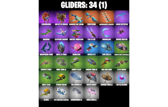 UNIQUE - Doom Slayer, Geralt Of Rivia [14 Skins, 500 Vbucks, 26 Axes, 23 Emotes, 34 Gliders and MORE!]