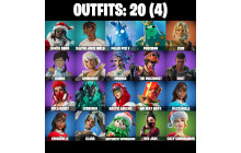UNIQUE - Polar Peely, Blizzabelle  [20 Skins, 45 Axes, 31 Emotes, 50 Gliders and MORE!]