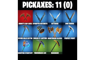 UNIQUE - Rust Bucket , Blue Team Leader [8 Skins, 11 Axes, 10 Emotes, 18 Gliders and MORE!]