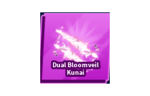 Dual Bloomveil Kunai [Blade Ball]