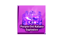 Purple Oni Katana Explosion [Blade Ball]