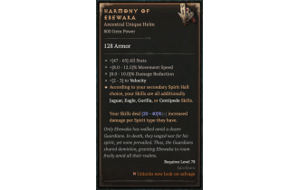 Harmony of Ebewaka [ ⭐️ Affix: MAX ROLL] Divine SC