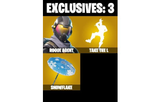 UNIQUE - Rogue Agent, Take The L [4 Skins, 3 Axes, 7 Emotes, 8 Gliders and MORE!]