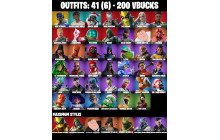 UNIQUE - Blue Striker, Peelverine [41 Skins, 200 Vbucks, 53 Axes, 59 Emotes, 53 Gliders and MORE!]