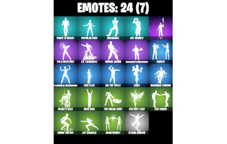 UNIQUE - Aura,  [15 Skins, 100 Vbucks, 36 Emotes, 24 Gliders and MORE!]