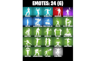 UNIQUE - Santa Dogg , Wastelander Magneto [20 Skins, 200 Vbucks, 34 Axes, 24 Emotes, 27 Gliders and MORE!]