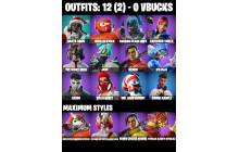 UNIQUE - Santa Dogg, Hero Baymax [12 Skins, 16 Axes, 12 Emotes,14 Gliders and MORE!]