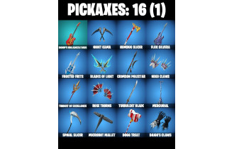 UNIQUE - Santa Dogg, Hero Baymax [12 Skins, 16 Axes, 12 Emotes,14 Gliders and MORE!]