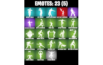 UNIQUE - Surf Witch,  [19 Skins, 50 Vbucks, 31 Axes, 23 Emotes, 26 Gliders and MORE!]
