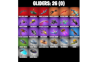UNIQUE - Surf Witch,  [19 Skins, 50 Vbucks, 31 Axes, 23 Emotes, 26 Gliders and MORE!]