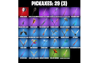 UNIQUE - Spider Gwen, Darth Vader [18 Skins, 750 Vbucks, 29 Axes, 23 Emotes, 30 Gliders and MORE!]