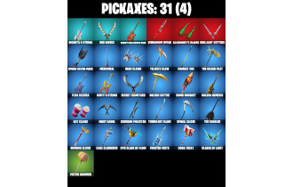 UNIQUE - Santa Dogg, Slayer Juice WRLD [19 Skins, 700 Vbucks, 31 Axes, 15 Emotes, 20 Gliders and MORE!]