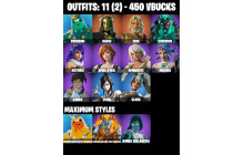 UNIQUE - Poseidon , Hades [11 Skins, 450 Vbucks, 20 Axes, 18 Emotes, 15 Gliders and MORE!]