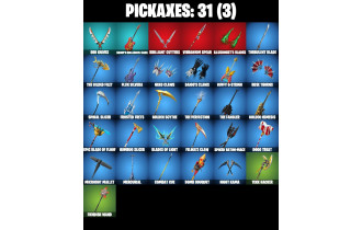 UNIQUE -  Birdy,  [18 Skins, 1200 Vbucks, 31 Axes, 18 Emotes, 20 Gliders and MORE!]