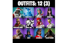 UNIQUE - Polar Peely, Krisabelle [12 Skins,  31 Axes, 19 Emotes, 21 Gliders and MORE!]