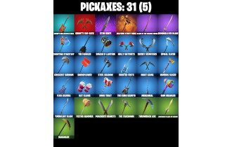 UNIQUE - Polar Peely, Krisabelle [12 Skins,  31 Axes, 19 Emotes, 21 Gliders and MORE!]