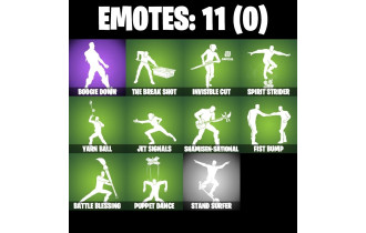 UNIQUE - Wavebreaker , Slayer Juice Wrld [10 Skins, 500 Vbucks, 18 Axes, 11 Emotes,  and MORE!]