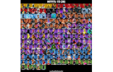 UNIQUE - Travis Scott , Eon [173 Skins, 150 Axes, 152 Emotes, 119 Gliders and MORE!]