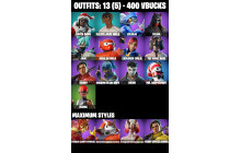 UNIQUE -  Manic,  [13 Skins, 400 Vbucks, 25 Axes, 18 Emotes, 19 Gliders and MORE!]
