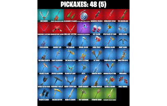 UNIQUE - Peel Out, Fireworks Salvo [26 Skins, 850 Vbucks, 48 Axes, 30 Emotes, 33 Gliders and MORE!]
