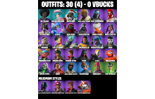 UNIQUE - Neko Hatsune Miku, Santa Dogg [30 Skins, 43 Axes, 23 Emotes, 24 Gliders and MORE!]