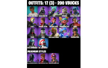 UNIQUE - Undercover Skye, Kendo [17 Skins, 200 Vbucks, 37 Axes, 23 Emotes, 24 Gliders and MORE!]