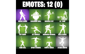 UNIQUE - Santa Dogg, Skull Commander [15 Skins, 400 Vbucks, 21 Axes, 12 Emotes, 18 Gliders and MORE!]