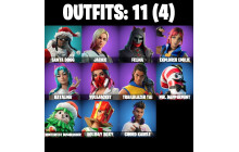 UNIQUE - Jackie,  Felina [11 Skins, 17 Axes, 20 Emotes, 15 Gliders and MORE!]