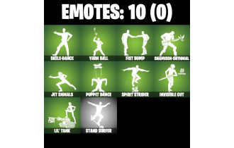UNIQUE - Santa Dogg, Daigo [14 Skins, 300 Vbucks, 16 Axes, 10 Emotes, 15 Gliders and MORE!]
