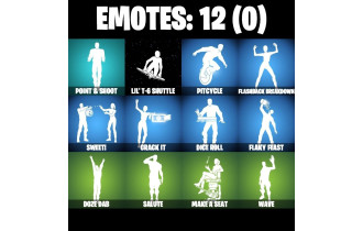 UNIQUE - Harley Quinn, Snowflake  [12 Skins, 400 Vbucks, 12 Axes, 12 Emotes, 17 Gliders and MORE!]