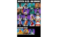 UNIQUE - Poseidon, Zeus [16 Skins, 650 Vbucks, 41 Axes, 18 Emotes, 32 Gliders and MORE!]